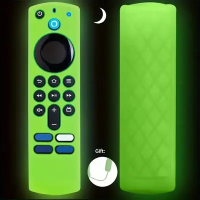 Luminous Remote Control Cover, 1 Count Glowing Remote Control Protector, Compatible with Fire TV Stick 4K / Echo Show 15 (202...