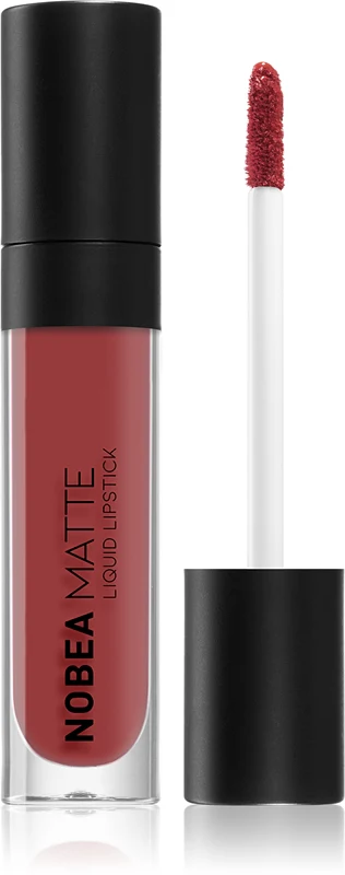 NOBEA Day-to-Day liquid lipstick matte color Mulberry #M12 7 ml