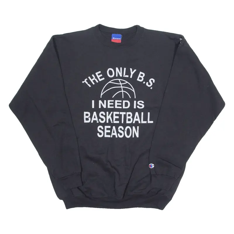 CHAMPION Basketball Mens Sweatshirt Black XL