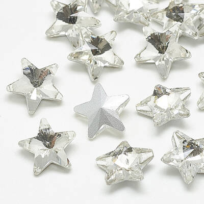 Pointed Back Glass Rhinestone Cabochons