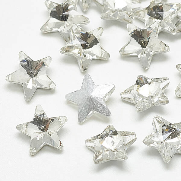 Pointed Back Glass Rhinestone Cabochons