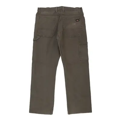Dickies Carpenter Trousers - 36W 28L Khaki Cotton