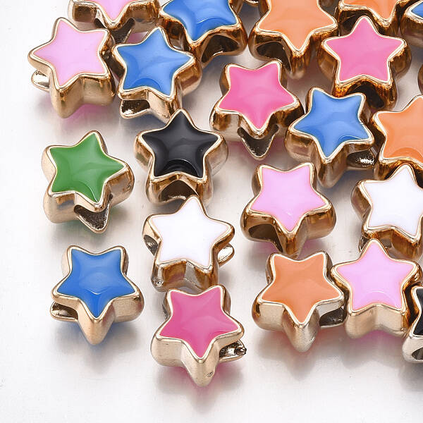 UV Plating Acrylic European Beads