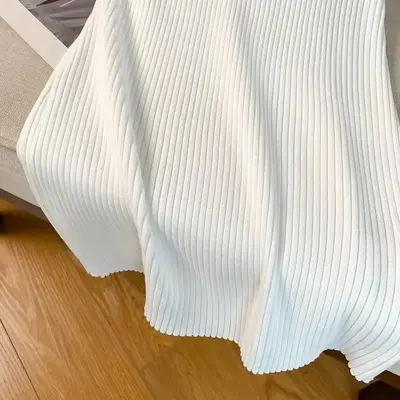 Teen Girl's Solid Ribbed Knit Blouse, Casual Long Sleeve Collared Top for Spring & Fall, Kids Clothes for Daily Wear