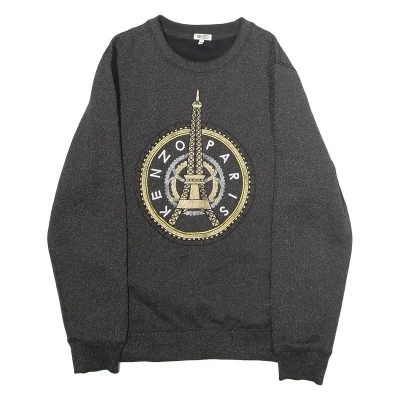 KENZO Mens Sweatshirt Grey Crew Neck M