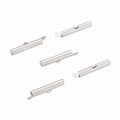 Brass Slide On End Clasp Tubes