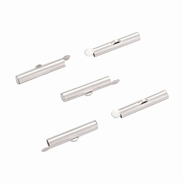 Brass Slide On End Clasp Tubes