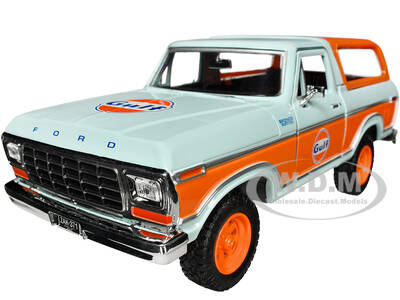 1978 Ford Bronco Light Blue and Orange \