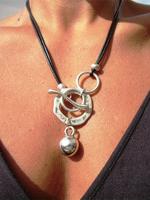 Boho Style Geometric Design Pendant Necklace, Fashion Ot Buckle Necklace Jewelry for Party, Daily Clothing Decor, Classic Fas...