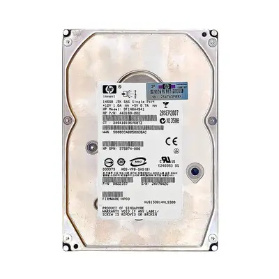 443169-002 HP 146GB 3Gb/s SAS 15000 3.5-inch Hard Drive