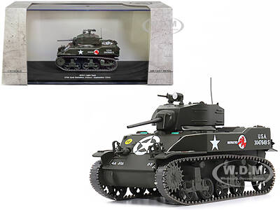 M5A1 Light Tank #16 Destruction U.S.A. 37th Tank Battalion France September 1944 1/43 Diecast Model by AFVs of WWII