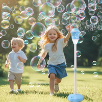 Bubble machine，Adjustable Height Stand, Automatic Bubble Blaster for Fun Play  ,Gifts for Boys and Girls,Adults Birthday We...