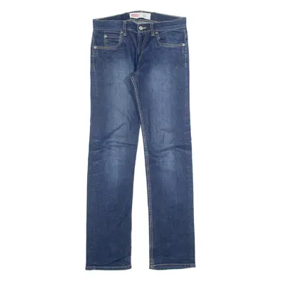 LEVI'S 511 Jeans Girls Blue Slim Straight Stone Wash W28 L30