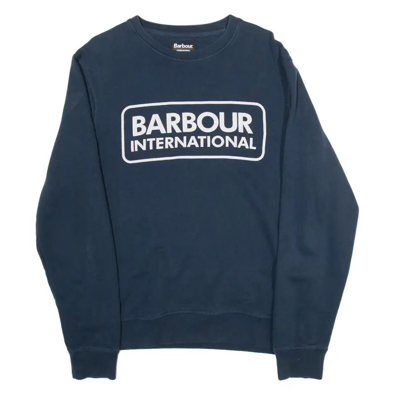 BARBOUR Womens Sweatshirt Blue L