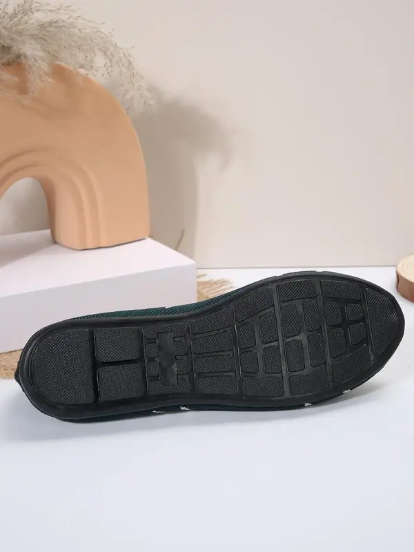 Women's Colorblock Non-slip Round Toe Flat Shoes, Casual Comfortable Outdoor Slip On Shoes for Daily Wear, Ladies' Shoes for ...