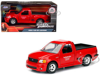 Brian's 1999 Ford F-150 SVT Lightning Pickup Truck Red Fast & Furious Movie 1/32 Diecast Model Car by Jada