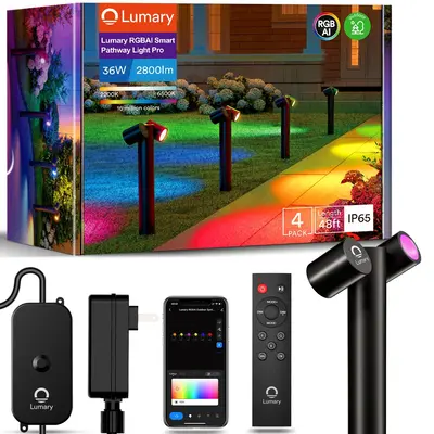 Lumary Smart RGBAI Pathway Lights Pro (4Pack), 1 pcs