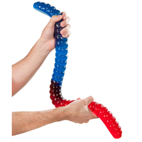 Giant 3-Pound Gummy Worm - Sweet Snack Candy, Red Cherry, Green Apple, Blue Raspberry, Lemon, Orange, Pineapple, Big Gummy Fo...