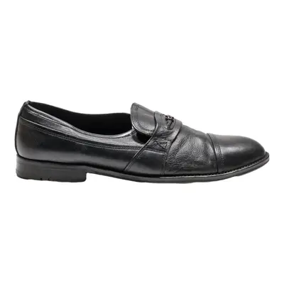 LLOYD Loafer Shoes Black Leather Mens UK 10.5
