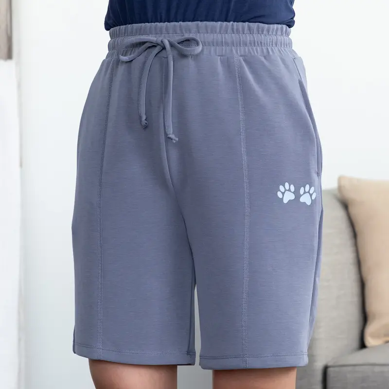 Paw Print Ultra Soft Modal Shorts - M