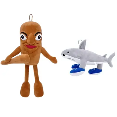 Tralalero Tralala Soft Plush Toy Shark with Sneaker Feet Machine Washable Stuffed Animal Gift for Kids Playful Room Decor ver...