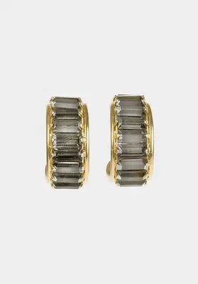 Ziggy Hoop Earring Zigg 40 Grey | Color: GREY | Size: U