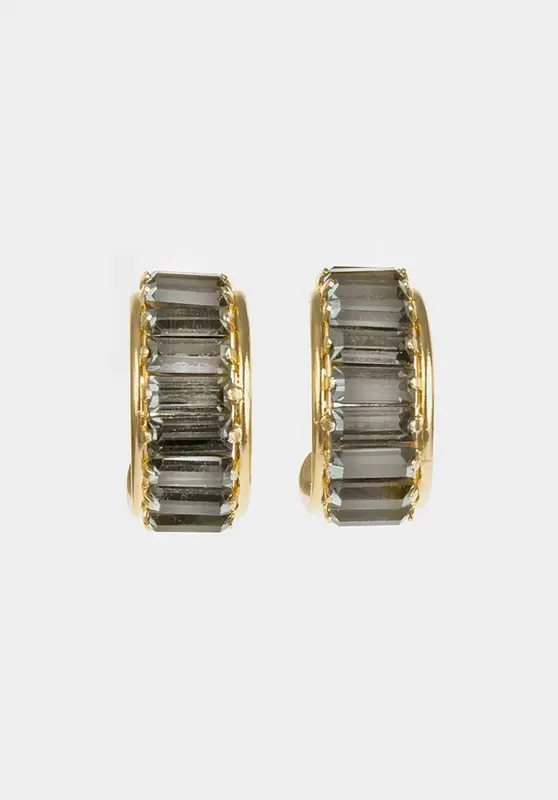 Ziggy Hoop Earring Zigg 40 Grey | Color: GREY | Size: U
