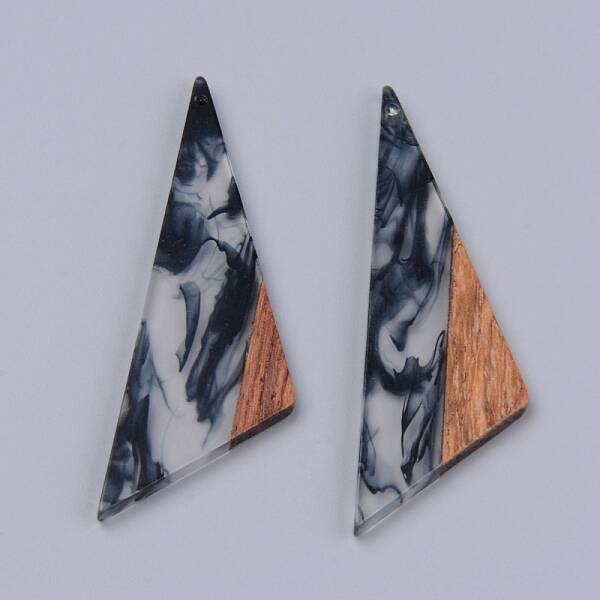 Resin & Walnut Wood Pendants