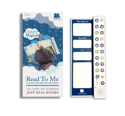 The Read To Me Recordable Book Buddy Record your voice and give the child in your life a personalized read along experience