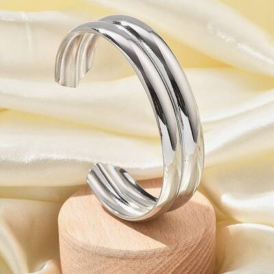 304 Stainless Steel Cuff Bangles for Women
