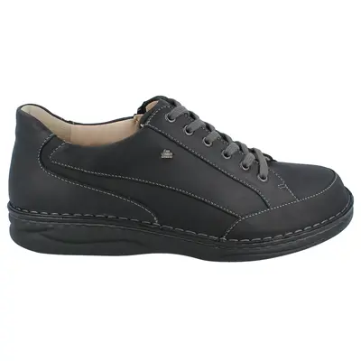 Finn Comfort Falkland Leather Men's Lace Up Shoes - Black - Size:US 11.5 Men