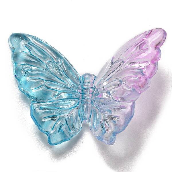 Two Tone Transparent Acrylic Beads