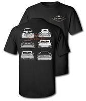 Vintage Classic Chevy Trucks Cotton T-Shirt - Heather Rust Short Sleeve Crewneck Casual Graphic Top for Fans Menswear Polyest...