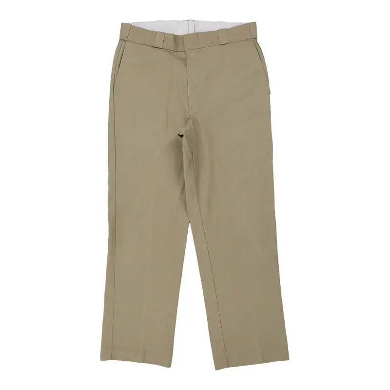 Dickies Trousers - 36W 30L Beige Polyester Blend