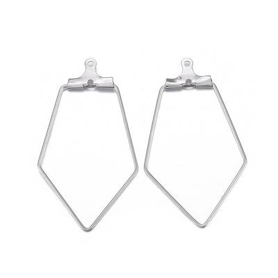 Tarnish Resistant 316 Surgical Stainless Steel Hoop Earring Findings