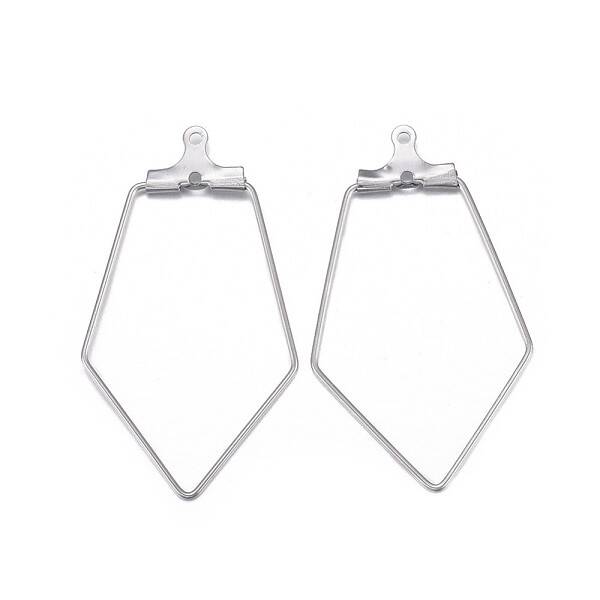 Tarnish Resistant 316 Surgical Stainless Steel Hoop Earring Findings