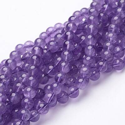 Natural Amethyst Beads Strand