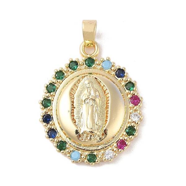 Brass Clear Cubic Zirconia Pendants