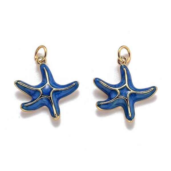 Brass Enamel Pendants