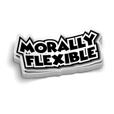Morally Flexible Hard Hat Decal