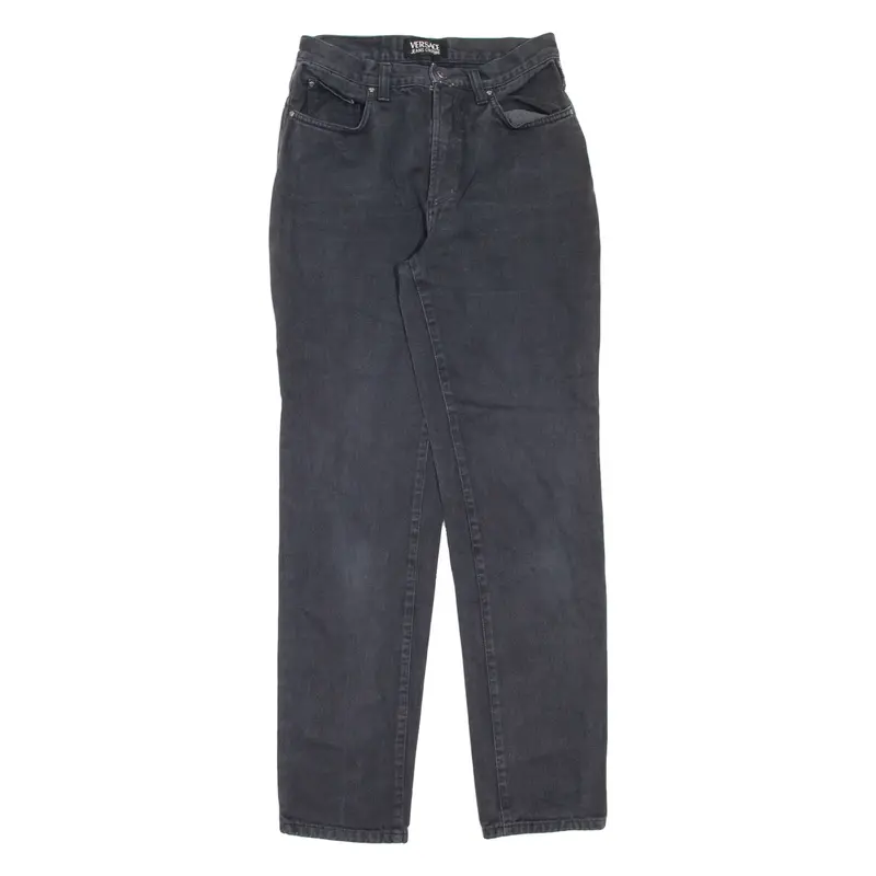 VERSACE JEANS COUTURE Womens Jeans Black Regular Mom W27 L31