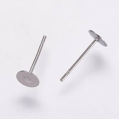 Tarnish Resistant 304 Stainless Steel Stud Earring Settings