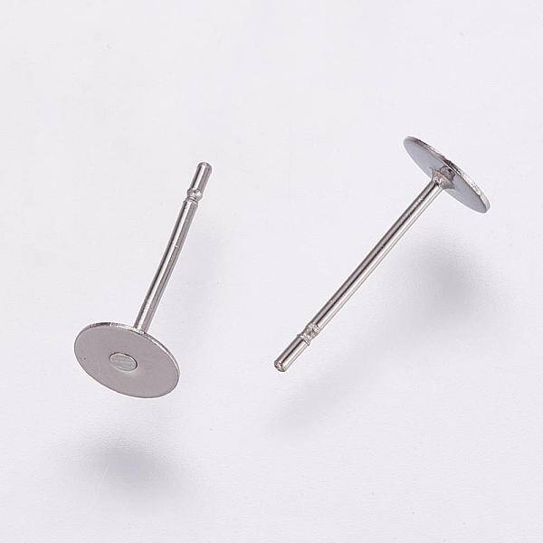 Tarnish Resistant 304 Stainless Steel Stud Earring Settings