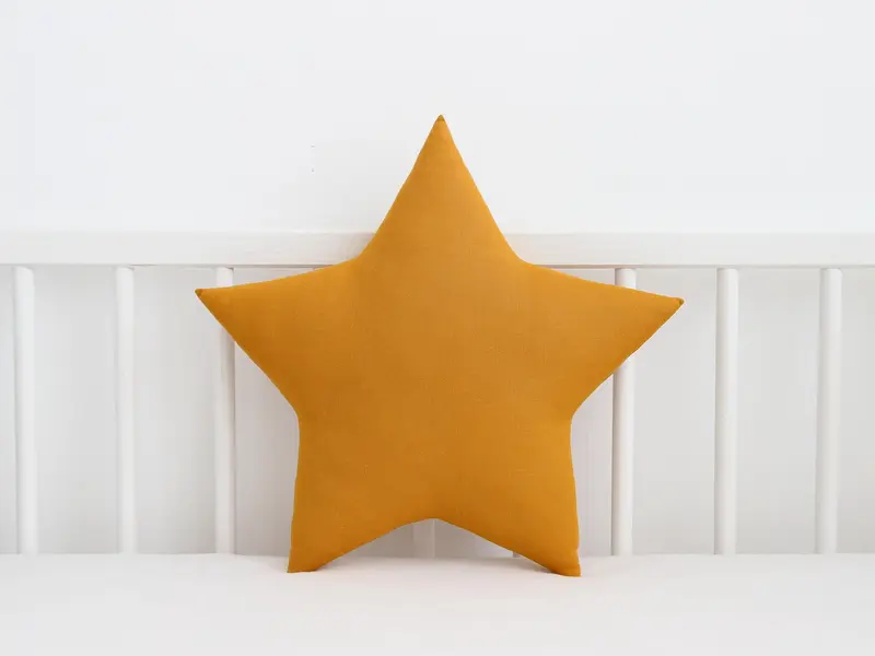 Mustard Star Pillow