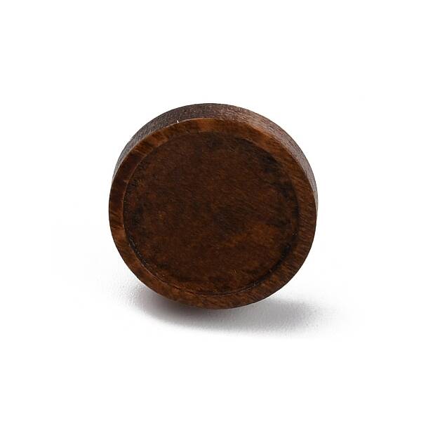 Wood Stud Earring Findings with Stainless Steel Pin