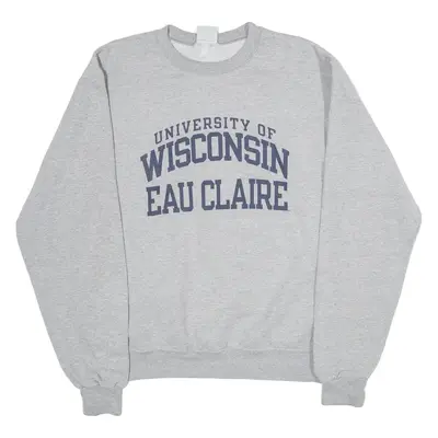 CHAMPION University Of Wisconsin Mens Sweatshirt Grey M