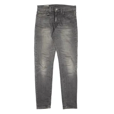 LEVI'S 512 BIG E Jeans Grey Denim Slim Tapered Mens W28 L32