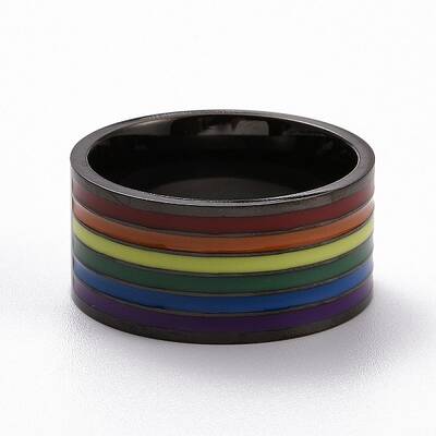 Pride Style 201 Stainless Steel Finger Rings