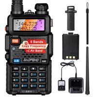 BAOFENG 5RX Handheld Walkie Talkie Radio, 1 Set Portable Two-way Radio, Multifunctional Earpiece Walkie Radio for Camping, Hi...