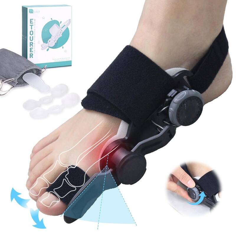 GPWSPI BUNION Toe Corrector Sleeve Adjustable Corrector Sleeve for 24/7 Relief Fix Crooked Toes Healthcare Support Tool